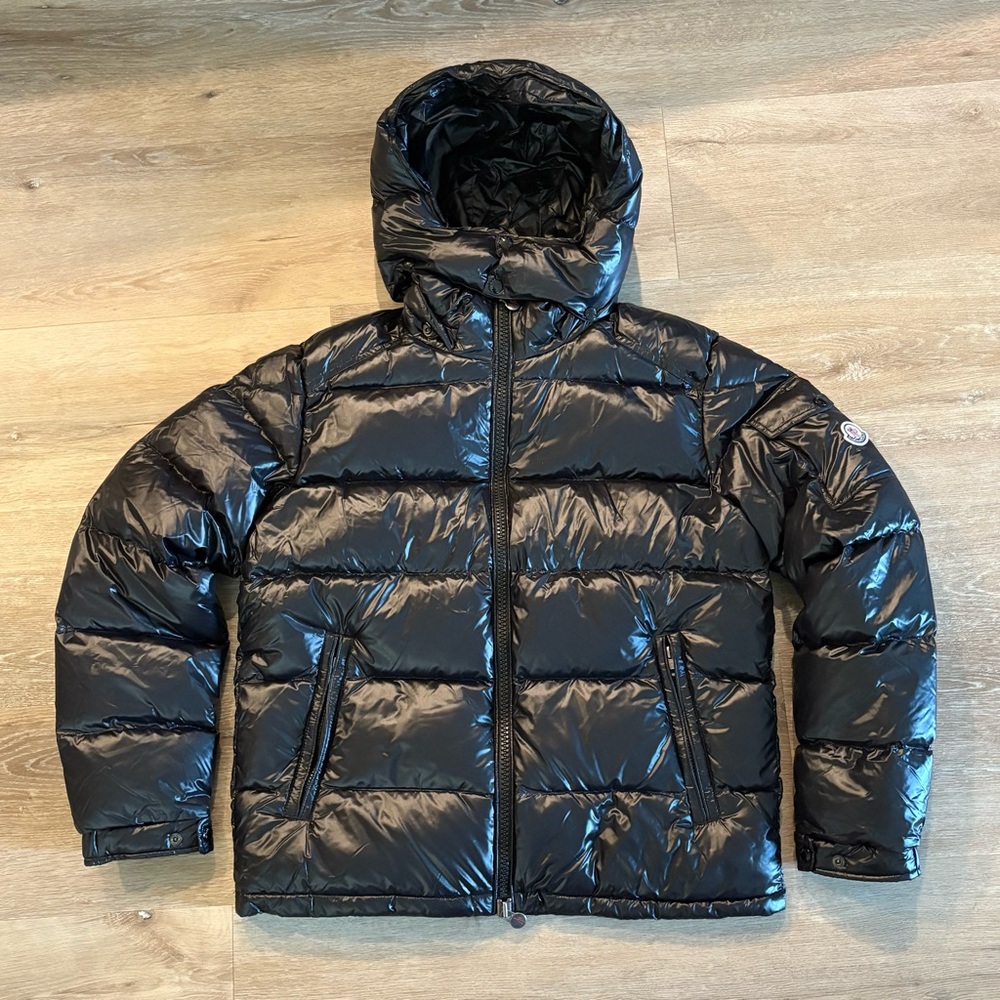 Moncler Maya Black Puffer Jacket Size 4